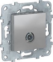 Розетка TV Оконечная без рамки Schneider Electric Unica New 1-м. алюминий картинка